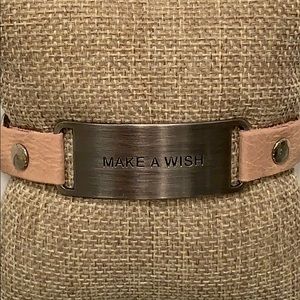 Leather Message Bracelet